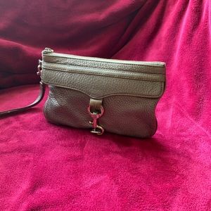 Rebecca Minkoff leather skinny M.A.C. Wristlet